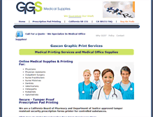 Tablet Screenshot of medical-print-services.com